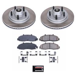 PowerStop Z17 Evolution Plus Semi-Coated Rotor Brake Kits for 2002 BLACKWOOD, 2000-2003 F-150, 2004 F-150 HERITAGE - SC1914