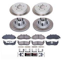 PowerStop Z17 Evolution Plus Semi-Coated Rotor Brake Kits for 2002 BLACKWOOD, 2000-2003 F-150, 2004 F-150 HERITAGE - SC1915