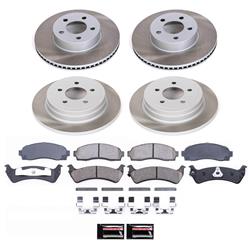 PowerStop Z17 Evolution Plus Semi-Coated Rotor Brake Kits for 2003 EXPLORER SPORT - SC1924