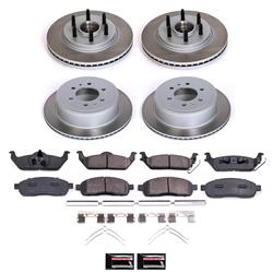 PowerStop Z17 Evolution Plus Semi-Coated Rotor Brake Kits for 2004-2008 F-150, 2006-2008 MARK LT - SC1940