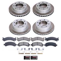 PowerStop Z17 Evolution Plus Semi-Coated Rotor Brake Kits for 2006-2016 EXPRESS 2500, SAVANA 2500 - SC2029