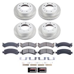 PowerStop Z17 Evolution Plus Semi-Coated Rotor Brake Kits for 2003-2020 EXPRESS 3500, 2007-2020 SAVANA 3500 - SC2072