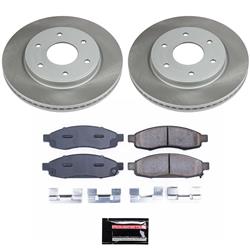 PowerStop Z17 Evolution Plus Semi-Coated Rotor Brake Kits for 2005-2007 TITAN, QX56, 2005-2006 ARMADA - SC211