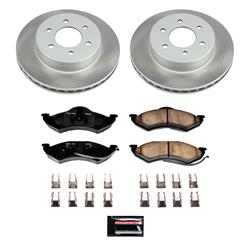 PowerStop Z17 Evolution Plus Semi-Coated Rotor Brake Kits for 1999 DAKOTA, 1998-1999 DURANGO - SC2138