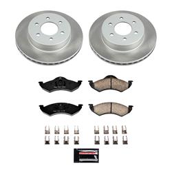 PowerStop Z17 Evolution Plus Semi-Coated Rotor Brake Kits for 2000-2002 DAKOTA, DURANGO - SC2139