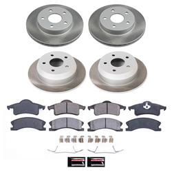 PowerStop Z17 Evolution Plus Semi-Coated Rotor Brake Kits for 1999-2004 GRAND CHEROKEE - SC2150