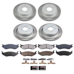 PowerStop Z17 Evolution Plus Semi-Coated Rotor Brake Kits for 2003-2005 RAM 1500 - SC2168