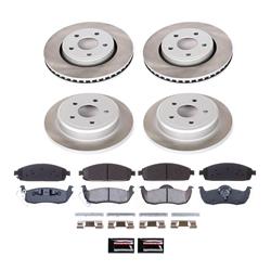 PowerStop Z17 Evolution Plus Semi-Coated Rotor Brake Kits for 2006-2010 COMMANDER, 2005-2010 GRAND CHEROKEE - SC2220