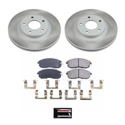 PowerStop Z17 Evolution Plus Semi-Coated Rotor Brake Kits for 2002-2006 ALTIMA, 2002-2004 I35, 2002-2003 MAXIMA - SC2282
