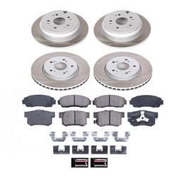PowerStop Z17 Evolution Plus Semi-Coated Rotor Brake Kits for 2007-2011 CR-V, 2010-2012 RDX - SC229