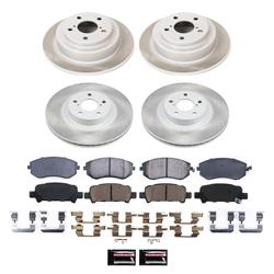 PowerStop Z17 Evolution Plus Semi-Coated Rotor Brake Kits for 2003 FORESTER - SC2377