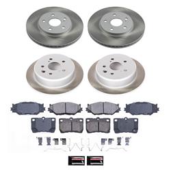 PowerStop Z17 Evolution Plus Semi-Coated Rotor Brake Kits for 2006-2013 IS250 - SC2407