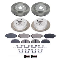 PowerStop Z17 Evolution Plus Semi-Coated Rotor Brake Kits for 2005-2006 CAMRY - SC2413