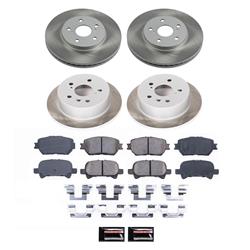 PowerStop Z17 Evolution Plus Semi-Coated Rotor Brake Kits for 2002-2004 CAMRY - SC2415