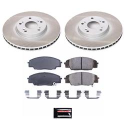PowerStop Z17 Evolution Plus Semi-Coated Rotor Brake Kits for 2006-2011 CIVIC, 2002-2006 RSX - SC2439