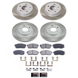 PowerStop Z17 Evolution Plus Semi-Coated Rotor Brake Kits for 2002-2004 I35, 2002-2003 MAXIMA - SC2706