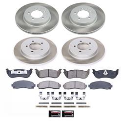 PowerStop Z17 Evolution Plus Semi-Coated Rotor Brake Kits for 2002-2005 EXPLORER, MOUNTAINEER - SC2722
