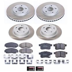 PowerStop Z17 Evolution Plus Semi-Coated Rotor Brake Kits for 2008-2010 ACCORD, 2009-2010 TSX - SC2742