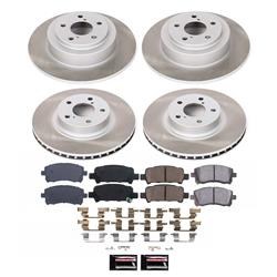 PowerStop Z17 Evolution Plus Semi-Coated Rotor Brake Kits for 2000-2002 LEGACY, 2000 OUTBACK - SC2749