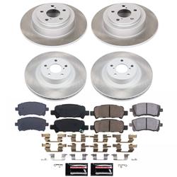 PowerStop Z17 Evolution Plus Semi-Coated Rotor Brake Kits for 2001 LEGACY, 2001-2002 OUTBACK - SC2752
