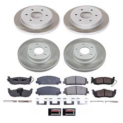 PowerStop Z17 Evolution Plus Semi-Coated Rotor Brake Kits for 2008-2010 TITAN, QX56, 2007-2011 ARMADA - SC2805