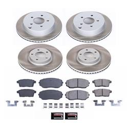 PowerStop Z17 Evolution Plus Semi-Coated Rotor Brake Kits for 2007-2009 EDGE, 2007-2008 MKX - SC2830