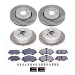 PowerStop Z17 Evolution Plus Semi-Coated Rotor Brake Kits for 2008-2012 LIBERTY, 2007-2011 NITRO - SC2832