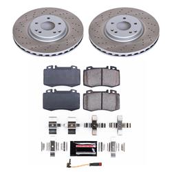 PowerStop Z17 Evolution Plus Semi-Coated Rotor Brake Kits for 2004 C230, 2003-2005 C320, 2005-2006 SLK350 - SC2950