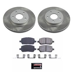 PowerStop Z17 Evolution Plus Semi-Coated Rotor Brake Kits for 2007-2010 COBALT, 2007-2009 G5 - SC2983