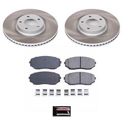 PowerStop Z17 Evolution Plus Semi-Coated Rotor Brake Kits for 2007-2014 EDGE, 2007-2015 MKX - SC3057