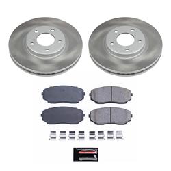 PowerStop Z17 Evolution Plus Semi-Coated Rotor Brake Kits for 2007-2009 EDGE, 2007-2008 MKX - SC3071