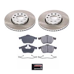 PowerStop Z17 Evolution Plus Semi-Coated Rotor Brake Kits for 1996-1998 A4, A4 QUATTRO - SC3103