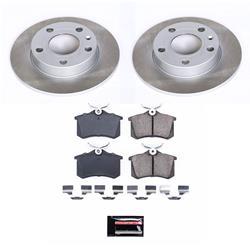PowerStop Z17 Evolution Plus Semi-Coated Rotor Brake Kits for 2002-2006 A4, 2002-2005 A4 QUATTRO - SC3129