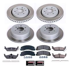 PowerStop Z17 Evolution Plus Semi-Coated Rotor Brake Kits for 2010-2011 F-150 - SC3166