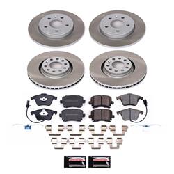 PowerStop Z17 Evolution Plus Semi-Coated Rotor Brake Kits for 2005-2009 A4, A4 QUATTRO - SC4065