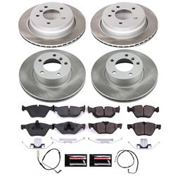 PowerStop Z17 Evolution Plus Semi-Coated Rotor Brake Kits for 2007 328I, 328XI - SC4103