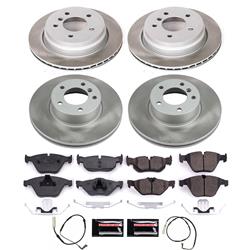 PowerStop Z17 Evolution Plus Semi-Coated Rotor Brake Kits for 2008-2010 328I, 2009 328I XDRIVE, 2008 328XI - SC4104