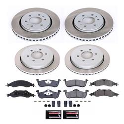 PowerStop Z17 Evolution Plus Semi-Coated Rotor Brake Kits for 2007-2009 EXPEDITION, NAVIGATOR - SC4109