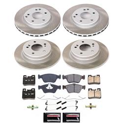 PowerStop Z17 Evolution Plus Semi-Coated Rotor Brake Kits for 1996-1997 E300, 1998-2000 SLK230 - SC4247