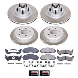 PowerStop Z17 Evolution Plus Semi-Coated Rotor Brake Kits for 2001-2002 EXPLORER SPORT - SC4356