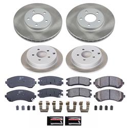 PowerStop Z17 Evolution Plus Semi-Coated Rotor Brake Kits SC4383
