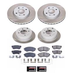 PowerStop Z17 Evolution Plus Semi-Coated Rotor Brake Kits for 1999-2001 SONATA - SC4444
