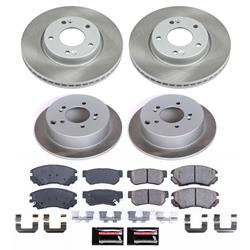PowerStop Z17 Evolution Plus Semi-Coated Rotor Brake Kits for 2005-2010 SPORTAGE, 2005-2009 TUCSON - SC4448