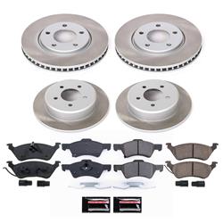 PowerStop Z17 Evolution Plus Semi-Coated Rotor Brake Kits for 2001-2007 CARAVAN, GRAND CARAVAN, TOWN & COUNTRY - SC4458
