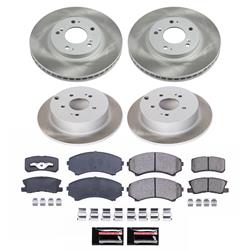 PowerStop Z17 Evolution Plus Semi-Coated Rotor Brake Kits for 2004-2011 ENDEAVOR - SC4461