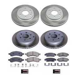 PowerStop Z17 Evolution Plus Semi-Coated Rotor Brake Kits SC4466
