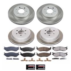 PowerStop Z17 Evolution Plus Semi-Coated Rotor Brake Kits for 2003 DURANGO - SC4471