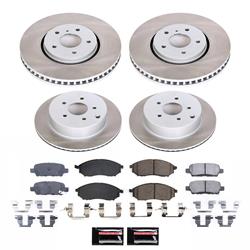 PowerStop Z17 Evolution Plus Semi-Coated Rotor Brake Kits for 2005-2008 FX35, FX45 - SC4477