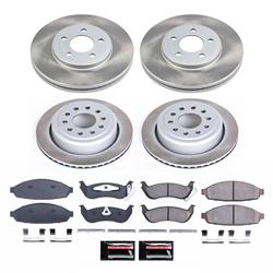 PowerStop Z17 Evolution Plus Semi-Coated Rotor Brake Kits for 2003-2011 TOWN CAR - SC4486