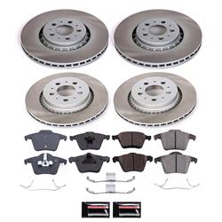 PowerStop Z17 Evolution Plus Semi-Coated Rotor Brake Kits for 2003-2014 XC90 - SC4502